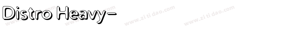 Distro Heavy字体转换